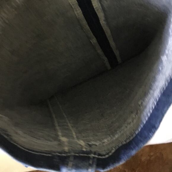 True Religion Blue Pearl Button Wide-Leg Jeans - Picture 6 of 16